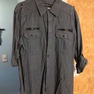 Stylish Button Up Shirt 2X Slim, more like XL